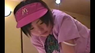 Japanese girl ( 18) with mcdonald's uniform 003